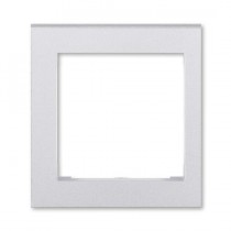 kryt rámečku s otvorem 55x55, krajní; titanová, design LEVIT M